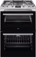 Photos - Cooker AEG CKX6540ACM stainless steel