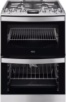 Photos - Cooker AEG CKB6541ACM stainless steel