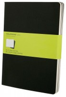 Photos - Notebook Moleskine Set of 3 Plain Cahier Journals XLarge Black 