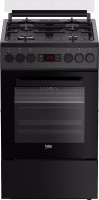 Photos - Cooker Beko FSM 52334 DAO black
