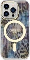 Photos - Case GUESS Leopard MagSafe for iPhone 14 Pro Max 
