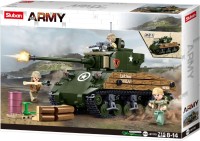 Photos - Construction Toy Sluban M4A3(76W) Medium Tank M38-B1110 