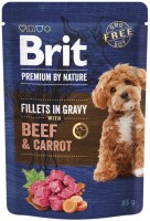 Photos - Dog Food Brit Premium Adult Beef/Carrot in Gravy 85 g 1
