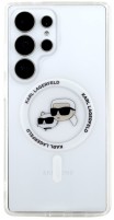 Photos - Case Karl Lagerfeld Button Karl & Choupette Heads Printed Logo MagSafe for Galaxy S25 Ultra
