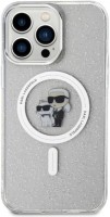 Photos - Case Karl Lagerfeld Karl&Choupette Glitter MagSafe for iPhone 14 Pro 