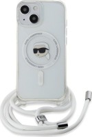 Photos - Case Karl Lagerfeld Crossbody IML Karl Head MagSafe for iPhone 15 