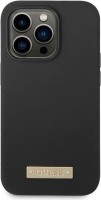 Photos - Case GUESS Silicone Logo Plate MagSafe for iPhone 14 Pro 
