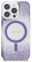 Photos - Case GUESS HC Resin Bottom Glitter MagSafe for iPhone 16 Pro Max