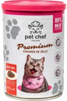 Photos - Cat Food Pet Chef Cat Premium Adult Meat Mix  415 g