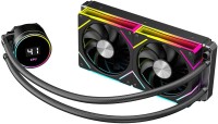 Photos - Computer Cooling CiT Pro Glacier 240 ARGB LCD Black 