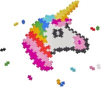 Photos - Construction Toy Plus-Plus Unicorn (250 pieces) PP-3929 