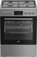 Photos - Cooker Beko FBM 6230 TXDSN stainless steel