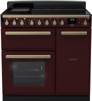 Photos - Cooker Rangemaster ESDL90EIPBOR/AB1 burgundy
