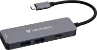 Photos - Card Reader / USB Hub Verbatim USB-C Essentials Multiport Hub 4 Ports