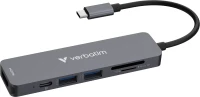 Photos - Card Reader / USB Hub Verbatim USB-C Essentials Multiport Hub 6 Ports