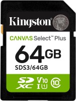 Memory Card Kingston SD Canvas Select Plus Gen3 64 GB