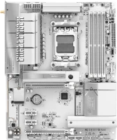 Photos - Motherboard ASRock B850 Challenger WiFi White