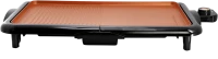 Kitchen Grill MegaChef 18.89" Electric Grill and Griddle with Copper Coating black
