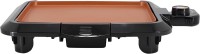 Kitchen Grill MegaChef 10.63" Electric Grill with Copper Coating black