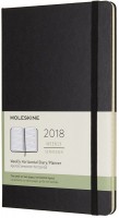 Photos - Planner Moleskine Weekly Planner Horizontal Black 