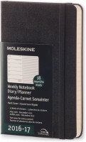 Photos - Planner Moleskine 18 months Weekly Planner Pocket Black 
