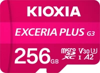 Photos - Memory Card KIOXIA EXCERIA PLUS G3 microSD 256&nbsp;GB