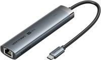 Photos - Card Reader / USB Hub Vention TGNHB
