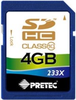 Photos - Memory Card Pretec SDHC 233x Class 10 4 GB