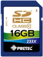 Photos - Memory Card Pretec SDHC 233x Class 10 16 GB