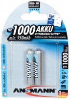 Photos - Battery Ansmann  2xAAA 1000 mAh