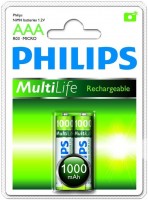 Photos - Battery Philips MultiLife 2xAAA 1000 mAh 