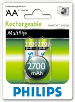 Photos - Battery Philips MultiLife 2xAA 2700 mAh 
