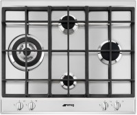 Photos - Hob Smeg P261XGH stainless steel