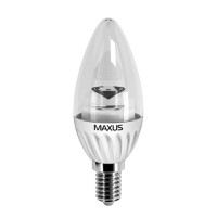 Photos - Light Bulb Maxus 1-LED-280 C37 CL-C 4W 4100K E14 AP
