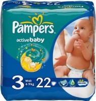 Photos - Nappies Pampers Active Baby 3 / 22 pcs 