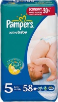 Photos - Nappies Pampers Active Baby 5 / 58 pcs 