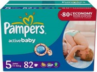 Photos - Nappies Pampers Active Baby 5 / 82 pcs 