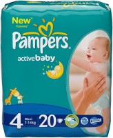 Photos - Nappies Pampers Active Baby 4 / 20 pcs 