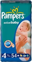 Photos - Nappies Pampers Active Baby 4 / 54 pcs 
