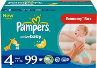 Photos - Nappies Pampers Active Baby 4 / 99 pcs 