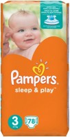 Photos - Nappies Pampers Sleep and Play 3 / 78 pcs 