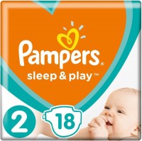 Photos - Nappies Pampers Sleep and Play 2 / 18 pcs 