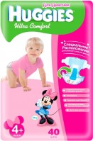 Photos - Nappies Huggies Ultra Comfort Girl 4 Plus / 40 pcs 