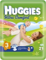 Photos - Nappies Huggies Ultra Comfort 3 / 21 pcs 