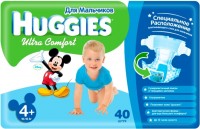 Photos - Nappies Huggies Ultra Comfort Boy 4 Plus / 40 pcs 