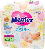 Photos - Nappies Merries Diapers S / 24 pcs 