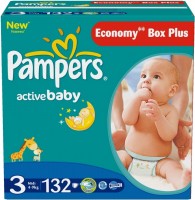 Photos - Nappies Pampers Active Baby 3 / 132 pcs 