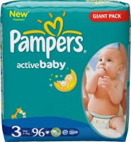 Photos - Nappies Pampers Active Baby 3 / 96 pcs 