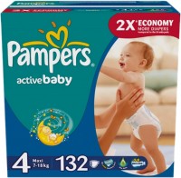 Photos - Nappies Pampers Active Baby 4 / 132 pcs 