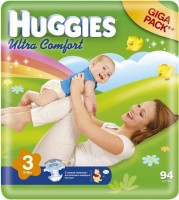 Photos - Nappies Huggies Ultra Comfort 3 / 94 pcs 